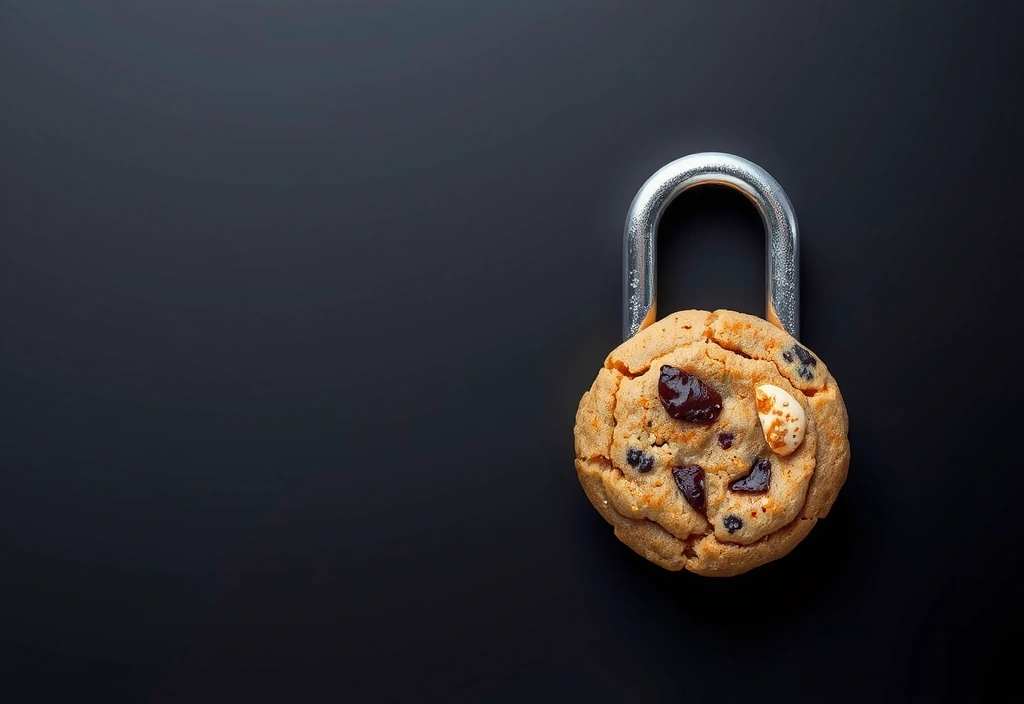 Padlock icon symbolizing security and essential functionality of cookies